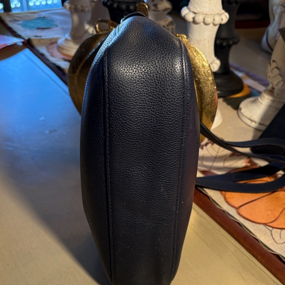 Longchamp Dark Blue Leather Handbag - Picture 4 of 15